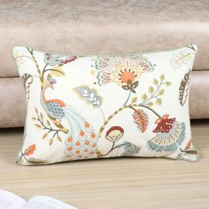 multicolor cotton floral 18x12 inches cushion cover 1pc multicolor cotton floral 18x12 inches cush 030t5d